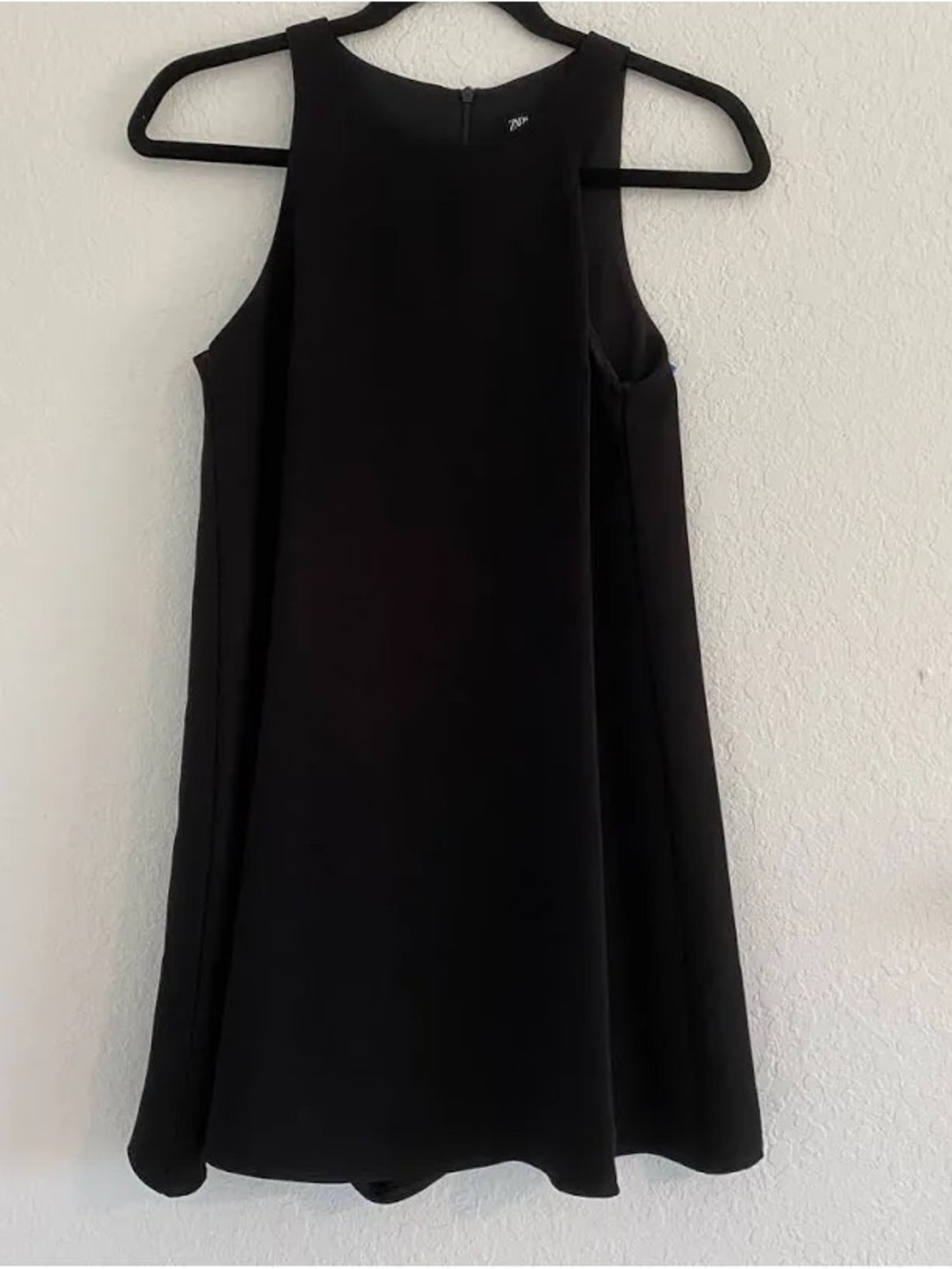 Zara Black Sleeveless Mini Shift Dress/Romper